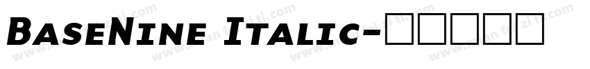BaseNine Italic字体转换